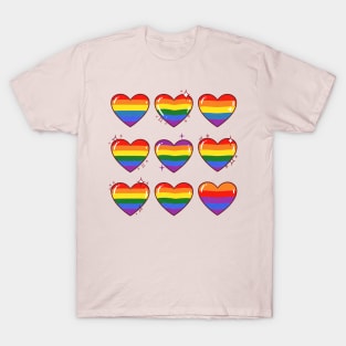 Rainbow Hearts T-Shirt